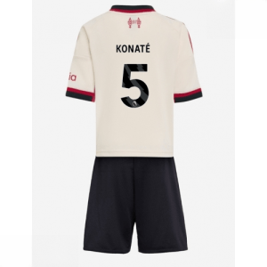 Echipament fotbal Liverpool copii Ibrahima Konate #5 Tricou Deplasare 2025-26 + pantaloni scurți