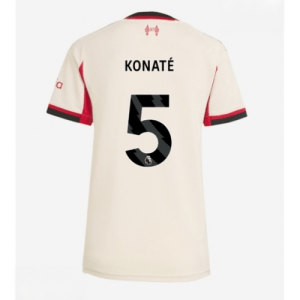 Echipament fotbal Liverpool Ibrahima Konate #5 Tricou Deplasare 2025-26 pentru femei mânecă scurtă