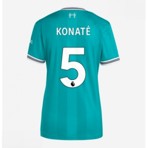 Echipament fotbal Liverpool Ibrahima Konate #5 Tricou Treilea 2025-26 pentru femei mânecă scurtă
