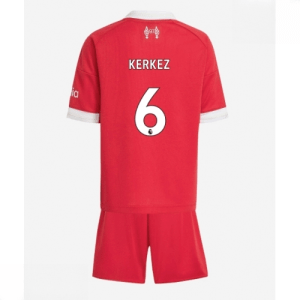 Echipament fotbal Liverpool copii Milos Kerkez #6 Tricou Acasa 2025-26 + pantaloni scurți