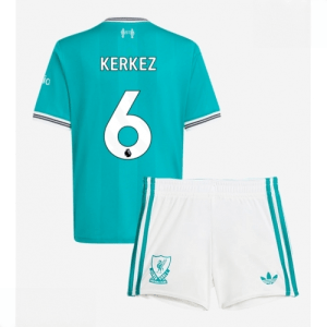 Echipament fotbal Liverpool copii Milos Kerkez #6 Tricou Treilea 2025-26 + pantaloni scurți
