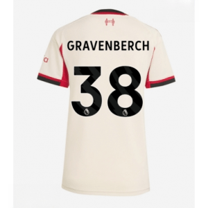 Echipament fotbal Liverpool Ryan Gravenberch #38 Tricou Deplasare 2025-26 pentru femei mânecă scurtă