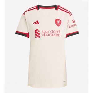 Echipament fotbal Liverpool Tricou Deplasare 2025-26 pentru femei mânecă scurtă