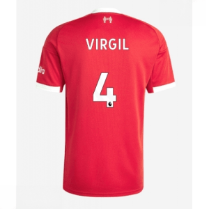 Echipament fotbal Liverpool Virgil van Dijk #4 Tricou Acasa 2025-26 pentru bărbați