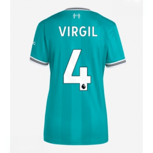 Echipament fotbal Liverpool Virgil van Dijk #4 Tricou Treilea 2025-26 pentru femei mânecă scurtă