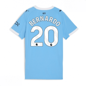 Echipament fotbal Manchester City Bernardo Silva #20 Tricou Acasa 2025-26 pentru femei mânecă scurtă