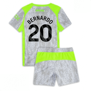 Echipament fotbal Manchester City Bernardo Silva #20 Tricou Treilea 2025-26 pentru copii + pantaloni scurți