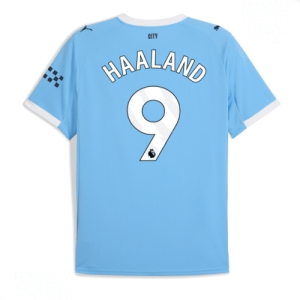 Echipament fotbal Manchester City Erling Haaland #9 Tricou Acasa 2025-26 pentru bărbați