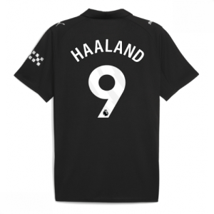 Echipament fotbal Manchester City Erling Haaland #9 Tricou Deplasare 2025-26 pentru bărbați
