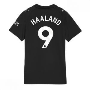 Echipament fotbal Manchester City Erling Haaland #9 Tricou Deplasare 2025-26 pentru femei mânecă scurtă