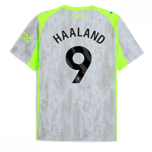 Echipament fotbal Manchester City Erling Haaland #9 Tricou Treilea 2025-26 pentru bărbați