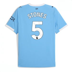 Echipament fotbal Manchester City John Stones #5 Tricou Acasa 2025-26 pentru bărbați