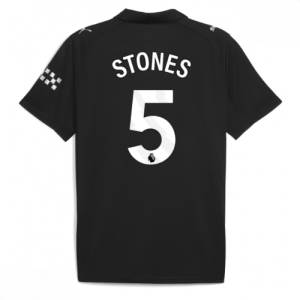 Echipament fotbal Manchester City John Stones #5 Tricou Deplasare 2025-26 pentru bărbați