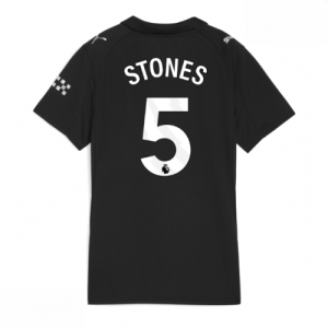 Echipament fotbal Manchester City John Stones #5 Tricou Deplasare 2025-26 pentru femei mânecă scurtă