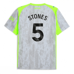 Echipament fotbal Manchester City John Stones #5 Tricou Treilea 2025-26 pentru bărbați