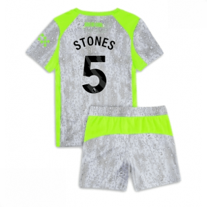 Echipament fotbal Manchester City John Stones #5 Tricou Treilea 2025-26 pentru copii + pantaloni scurți