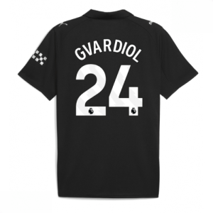 Echipament fotbal Manchester City Josko Gvardiol #24 Tricou Deplasare 2025-26 pentru bărbați