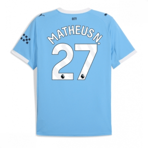 Echipament fotbal Manchester City Matheus Nunes #27 Tricou Acasa 2025-26 pentru bărbați