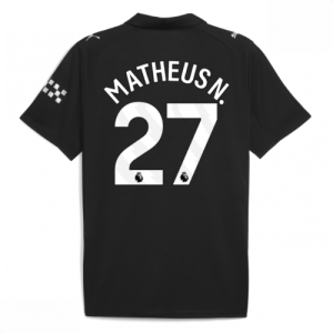 Echipament fotbal Manchester City Matheus Nunes #27 Tricou Deplasare 2025-26 pentru bărbați