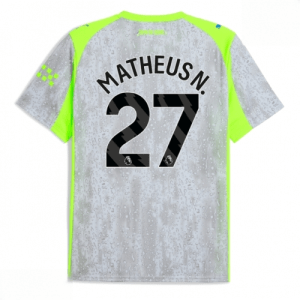 Echipament fotbal Manchester City Matheus Nunes #27 Tricou Treilea 2025-26 pentru bărbați