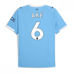 Echipament fotbal Manchester City Nathan Ake #6 Tricou Acasa 2025-26 pentru bărbați