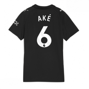Echipament fotbal Manchester City Nathan Ake #6 Tricou Deplasare 2025-26 pentru femei mânecă scurtă