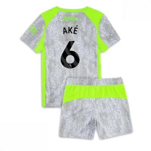 Echipament fotbal Manchester City Nathan Ake #6 Tricou Treilea 2025-26 pentru copii + pantaloni scurți