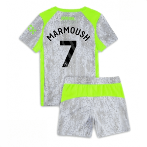 Echipament fotbal Manchester City Omar Marmoush #7 Tricou Treilea 2025-26 pentru copii + pantaloni scurți