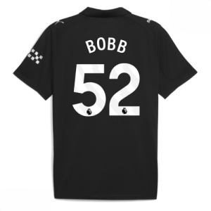 Echipament fotbal Manchester City Oscar Bobb #52 Tricou Deplasare 2025-26 pentru bărbați