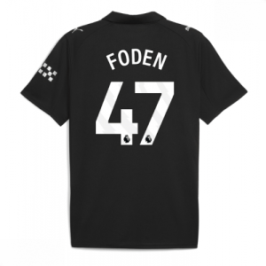 Echipament fotbal Manchester City Phil Foden #47 Tricou Deplasare 2025-26 pentru bărbați