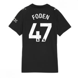 Echipament fotbal Manchester City Phil Foden #47 Tricou Deplasare 2025-26 pentru femei mânecă scurtă