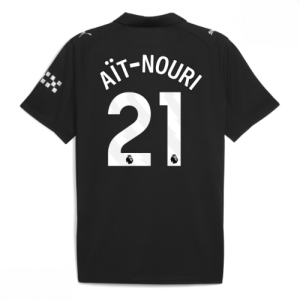 Echipament fotbal Manchester City Rayan Ait-Nouri #21 Tricou Deplasare 2025-26 pentru bărbați