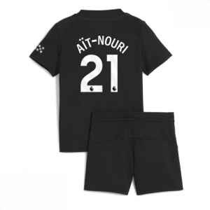 Echipament fotbal Manchester City Rayan Ait-Nouri #21 Tricou Deplasare 2025-26 pentru copii + pantaloni scurți