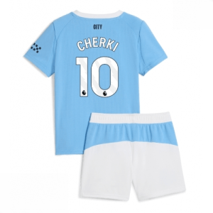 Echipament fotbal Manchester City Rayan Cherki #10 Tricou Acasa 2025-26 pentru copii + pantaloni scurți