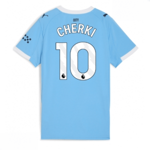 Echipament fotbal Manchester City Rayan Cherki #10 Tricou Acasa 2025-26 pentru femei mânecă scurtă