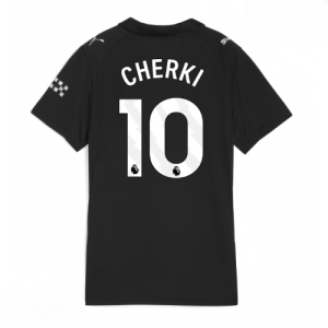 Echipament fotbal Manchester City Rayan Cherki #10 Tricou Deplasare 2025-26 pentru femei mânecă scurtă