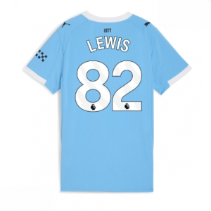 Echipament fotbal Manchester City Rico Lewis #82 Tricou Acasa 2025-26 pentru femei mânecă scurtă