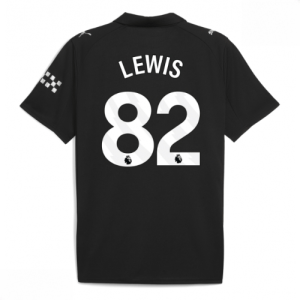 Echipament fotbal Manchester City Rico Lewis #82 Tricou Deplasare 2025-26 pentru bărbați