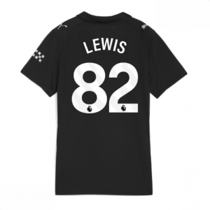 Echipament fotbal Manchester City Rico Lewis #82 Tricou Deplasare 2025-26 pentru femei mânecă scurtă