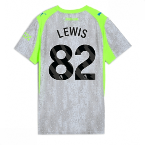 Echipament fotbal Manchester City Rico Lewis #82 Tricou Treilea 2025-26 pentru femei mânecă scurtă