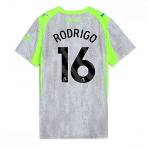 Echipament fotbal Manchester City Rodri Hernandez #16 Tricou Treilea 2025-26 pentru femei mânecă scurtă