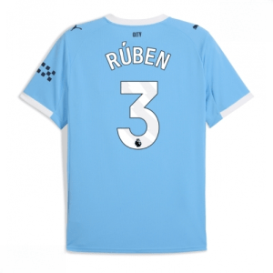 Echipament fotbal Manchester City Ruben Dias #3 Tricou Acasa 2025-26 pentru bărbați