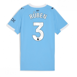 Echipament fotbal Manchester City Ruben Dias #3 Tricou Acasa 2025-26 pentru femei mânecă scurtă