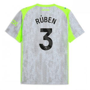 Echipament fotbal Manchester City Ruben Dias #3 Tricou Treilea 2025-26 pentru bărbați