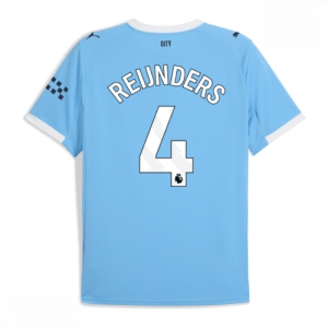 Echipament fotbal Manchester City Tijjani Reijnders #4 Tricou Acasa 2025-26 pentru bărbați