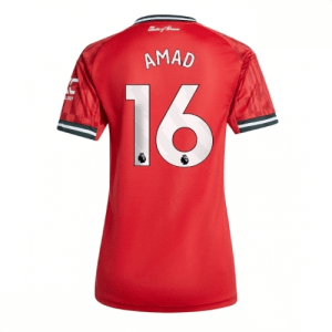 Echipament fotbal Manchester United Amad Diallo #16 Tricou Acasa 2025-26 pentru femei mânecă scurtă