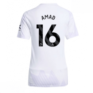 Echipament fotbal Manchester United Amad Diallo #16 Tricou Deplasare 2025-26 pentru femei mânecă scurtă