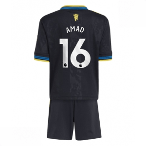 Echipament fotbal Manchester United Amad Diallo #16 Tricou Treilea 2025-26 pentru copii + șort