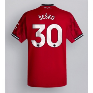 Echipament fotbal Manchester United Benjamin Sesko #30 Tricou Acasa 2025-26 pentru bărbați