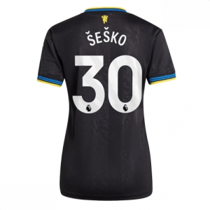Echipament fotbal Manchester United Benjamin Sesko #30 Tricou Treilea 2025-26 pentru femei mânecă scurtă